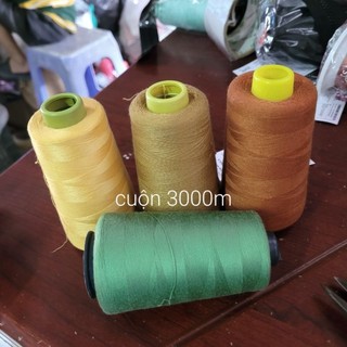 2 cuộn chỉ may quần áo cuộn 5000m, 3000m (Giao đơn từ 50k)