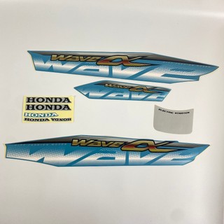Bộ tem dán xe máy Wave Anpha 100 đời 2012 [5 Màu Có Sẵn]