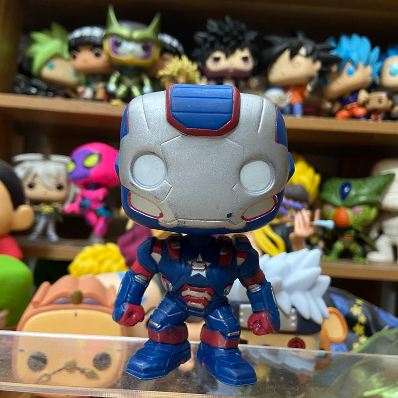 Mô hình Funko POP Marvel Iron Man Movie 3 Iron Patriot (2nd nobox real)