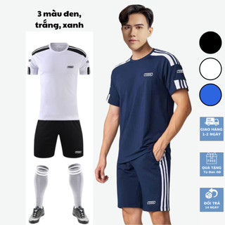  BỘ ĐỒ NAM NỮ PHỐI SỌC VIỀN THỜI TRANG TRẺ TRUNG IN LOGO THIEN VẢI THUN MÈ THOÁNG MÁT