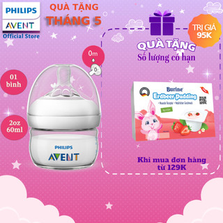 Philips Avent bình sữa mô phỏng tự nhiên 60ml cho bé sơ sinh SCF039/17