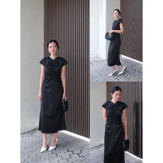 Đầm lụa midi Mauve Jane dress