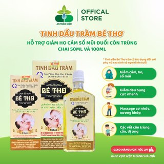 Tinh dầu tràm Bé Thơ nguyên chất hỗ trợ giảm ho cảm sổ mũi đuổi côn trùng chai 50ml và 100ml