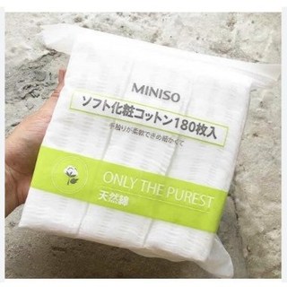Bông tẩy trang Miniso 180 Miếng (Túi)