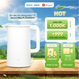 Ấm siêu tốc thông minh 1.7L Xiaomi Mijia MJDSH03YM - Giữ nhiệt 10 giờ liên tục - Màu trắng sang trọng - Tặng chấu cắm