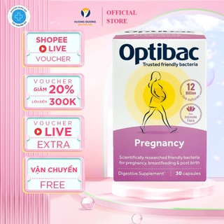 Optibac Pregnancy  cho mẹ bầu & cho con bú cải thiện tiêu hoá, miễn dịch, viêm phụ khoa và tinh thần