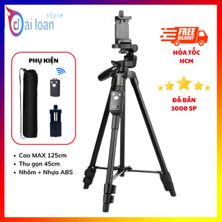 Tripod điện thoại, chân đế máy ảnh TTX 6218 hỗ trợ quay video chụp ảnh - Có Remote và Kẹp điện thoại