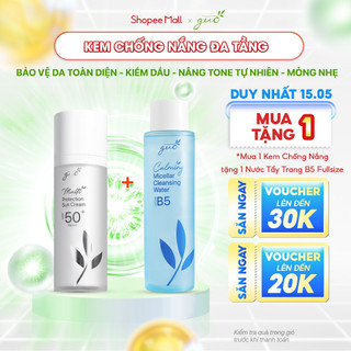 Kem Chống Nắng da Dầu, Mụn,Nhạy Cảm, Treatment Nâng Tone mịn da SPF 50+ PA+++ GUO 30 ml