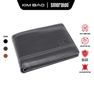 Ví da nam, bóp da nam kim bảo b12 da bò màu đen, nâu, bò