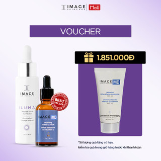 Combo chống mờ nám, trắng sáng da ILUMA Intense Facial Illuminator + IMAGE MD Restoring Power-C serum