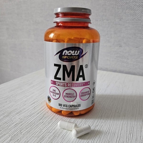 Viên uống ZMA Now Sports Recovery của Mỹ bổ sung kẽm magie vitamin B6, tăng phục hồi, hỗ trợ sinh lý