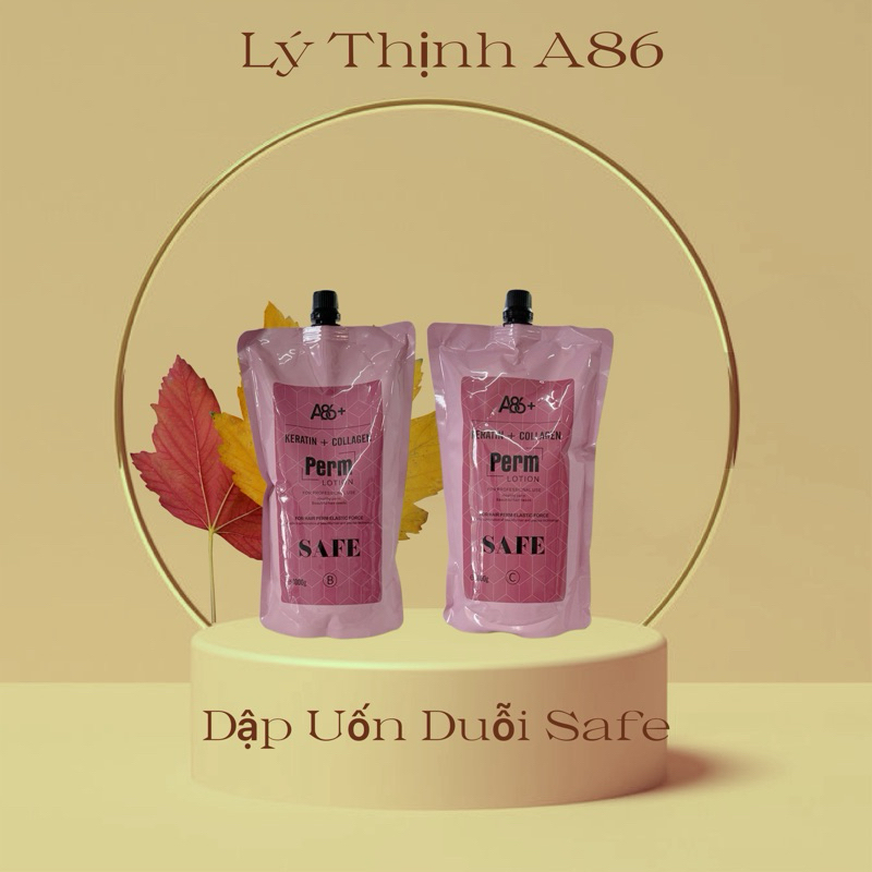 Túi Dập Uốn , Duỗi Safe A86 Mùi Hương Dâu 1000ml