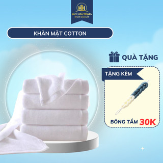Khăn Mặt Siêu Thấm Nước Cho Gia Đình Bộ 6 Huy Hoà Towel khăn cao cấp 100% COTTON