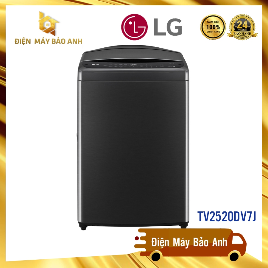 Máy giặt LG TV2520DV7J 20kg cửa trên, màu đen – Model 2023, bảo hành chính hãng 24 tháng