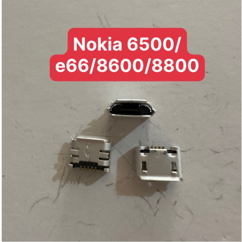 Combo 10c chân sạc rời điện thoại nokia 6500/8600/8800, hàng linh kiện thay thế