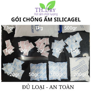 [ Hot ] 1Kg Gói hút ẩm loại 1/2/3/5/10/20/50/100/500g Silicagel - gói hút ẩm, khử mùi chống ẩm mốc