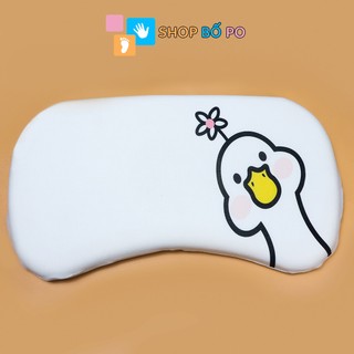 Gối cao su non cho bé, chóng bẹp đầu- Gối hình vịt hello