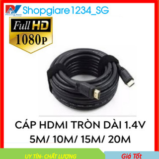 [Mã ELHACE giảm 4% đơn 300K] Dây HDMI Tròn 5M - 10M - 15M - 20M CHUẨN 1.4 FULL HD - Hàng zin mới 100%- Bảo Hành 3 Tháng-