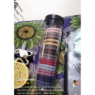 💇‍♀️ Hộp 20 Sợi Dây Cột Tóc Lớn, siêu co giản