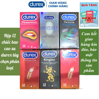 Bao Cao Su Durex Hộp 12 Chiếc Bcs Đủ Loại