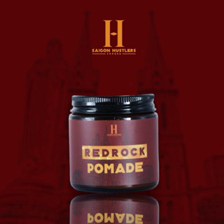 Sáp vuốt tóc nam Saigon Hustlers Pomade - Red Rock 112g,Tạo Kiểu Cổ Điển, Bóng Mờ, Giữ Nếp Cả Ngày