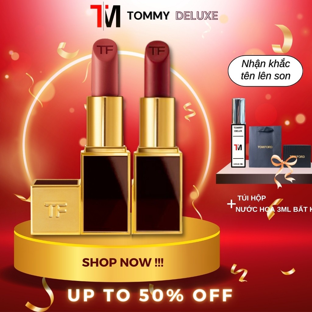 Son Tom Ford Lip Color Matte Auth Chuẩn Màu Tạo Hiệu Ứng Cong Bóng Giúp Nuôi Dưỡng Và Bảo Vệ Môi Suốt Ngày Dài