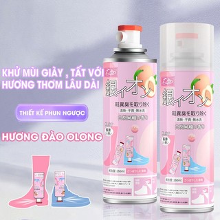 ƯU ĐÃI GIÁ SỐC 5 Xịt Khử Mùi Giày Công Nghệ NANO Bạc AG+ GUANGHE Giúp Ngăn Ngừa Mùi Và Mồ Hôi Chân dung tích 260ml