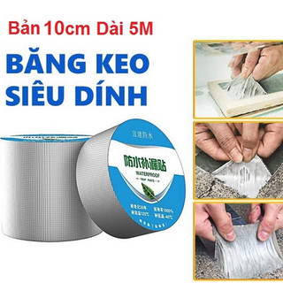 Băng keo chống thấm rộng 5cm &10cm x dài 5m, siêu dính, chống thấm nước .đtca