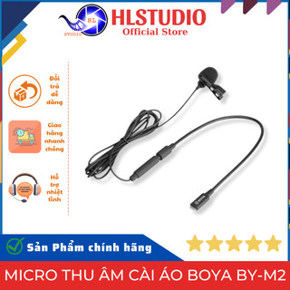 Micro thu âm cài áo boya by-m2 - chất lượng âm thanh đỉnh cao hl studio