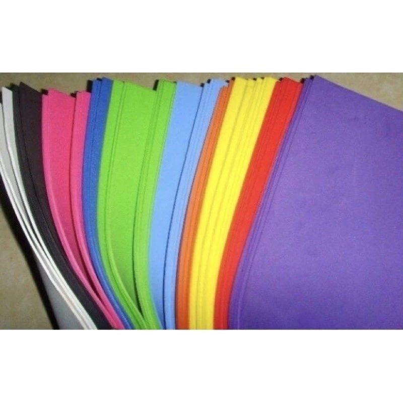 sét 10 tờ xốp bi tis , mút xốp màu 1li khổ 40x50cm