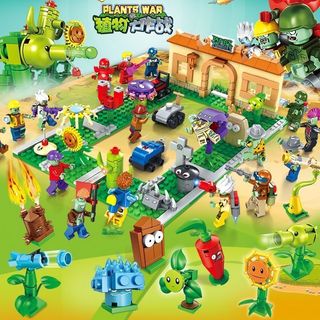 Đồ chơi lắp ghép mô hình hoa quả nổi giận plant vs zombie 2 cho bé