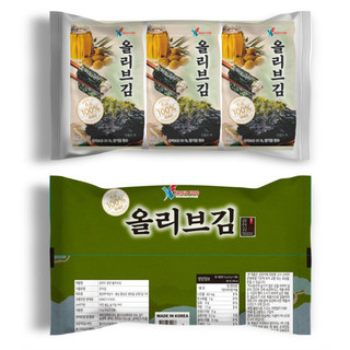 Rong biển ăn liền🌿Rong biển cháy tỏi Hàn Quốc🌿 lốc 3 gói