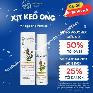 Xịt Keo Ong Vitatree 30ml date 10/2026