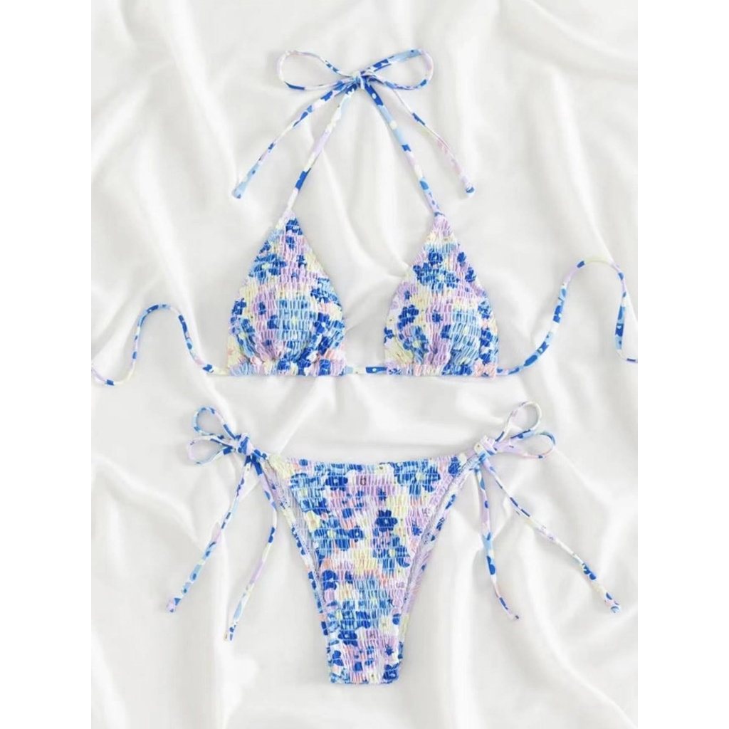 Bộ Bikini Đi Biển Dây Buộc Hoa Nhí - Làm Nổi Bật Vẻ Quyến Rũ Tự Tin của Bạn | BigBuy360 - bigbuy360.vn