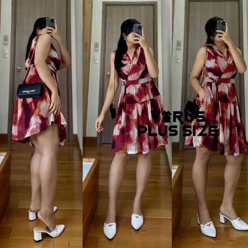 [virusplussize]Sale outlet - Đầm wrap Taylor bigsize xuất xịn😆