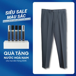 Quần âu nam URBAN slim - fit cạp trơn vải mềm mại đứng phom tôn dáng mặc đi làm, đi chơi, đi tiệc No 2445
