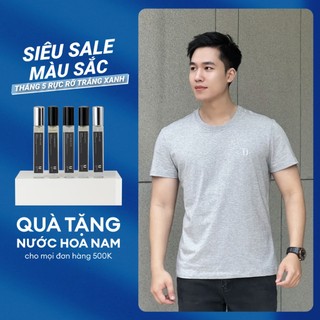  Áo Thun Nam URBAN Cotton, Cổ Tròn, Họa Tiết Thêu, Co Giãn Thoáng Khí phom slimfitNO.2326