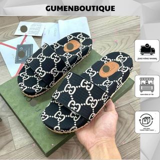 Dép Quai Ngang Nam Gu Chì In Vân Logo Siêu Đẹp - Dép Lê Nam GC Dập Vân Hàng Cao Cấp