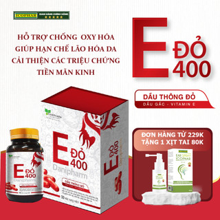 Vitamin E đỏ 400mg Danipharm , chống lão hóa, ổn định nội tiết cho phụ nữ