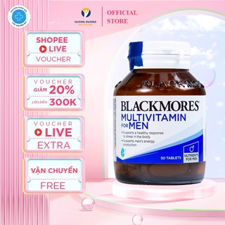 Vitamin tổng hợp cho nam Blackmores Multivitamin For Men hỗ trợ cung cấp khoáng chất, tăng cường sinh lực nam giới- 50V