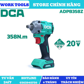 Dca máy siết buloong không chổi than dùng pin 20v adpb358z