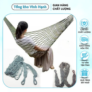 Võng lưới dây cao cấp, tiện lợi dễ sử dụng, dây dù đôi