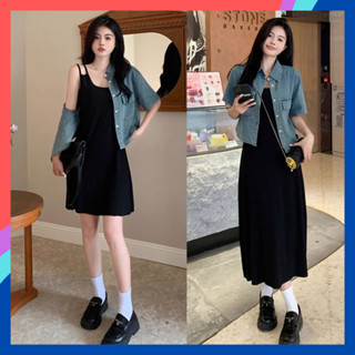 Váy Hai Dây Dáng Dài, Ngắn Màu Đen Có Bigsize Ôm Body Sexy VN02 Đầm 2 Dây Nữ Chất Liệu Len Tăm Co Giãn Thoáng Mát