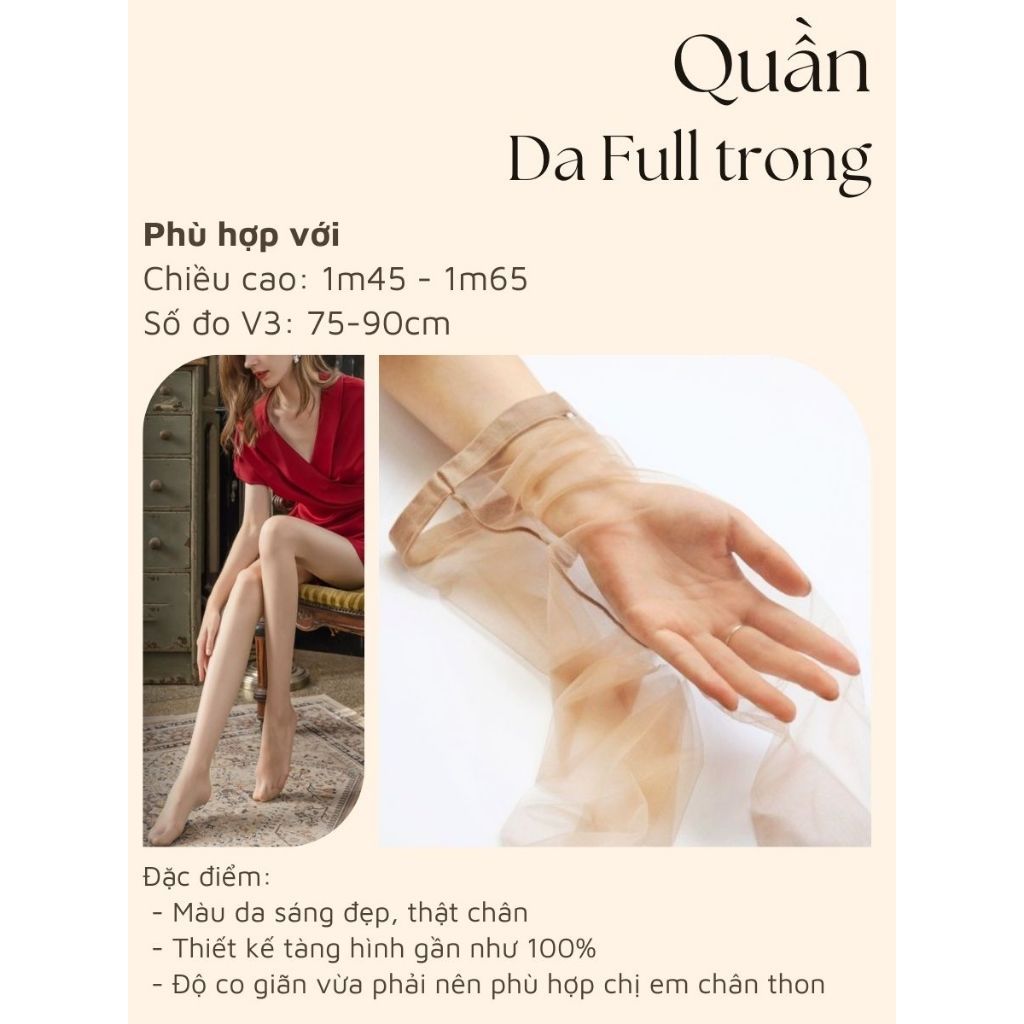 Quần Tất 0D Xuyên Thấu tàng hình Siêu Mỏng dai siêu Trong Suốt thật chân  che khuyết điểm thon chân 