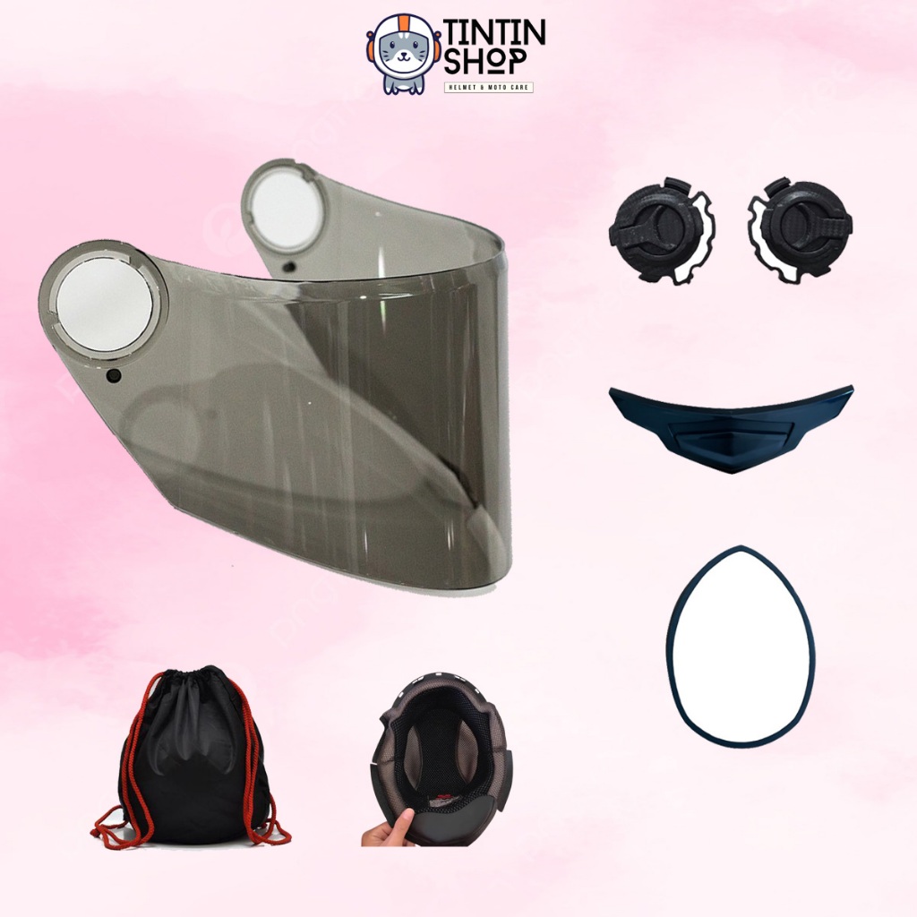 Phụ Kiện, Kính Mũ Bảo Hiểm Fullface AGU (Phụ Kiện Thay Thế)