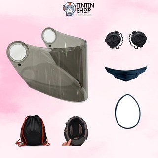 Phụ kiện, kính mũ bảo hiểm fullface agu
