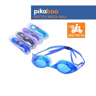 Kính bơi Pikaboo mắt kính trong ôm khít chống tràn nước chất liệu Silicone và PC mềm mại