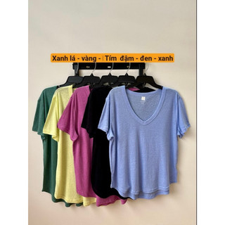 [virusplussize]ÁO thun Gap CỔ TIM LINEN BIGSIZE