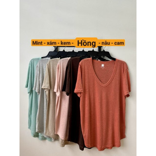 [virusplussize]ÁO thun Gap CỔ TIM LINEN BIGSIZE