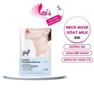 Mặt Nạ Cổ Sữa Dê VENZEN Dưỡng Ẩm, Trắng Sáng, Căng Mịn, Giảm Nếp Nhăn Ở Cổ, Mask Nội Địa Trung - LAI'S STORE
